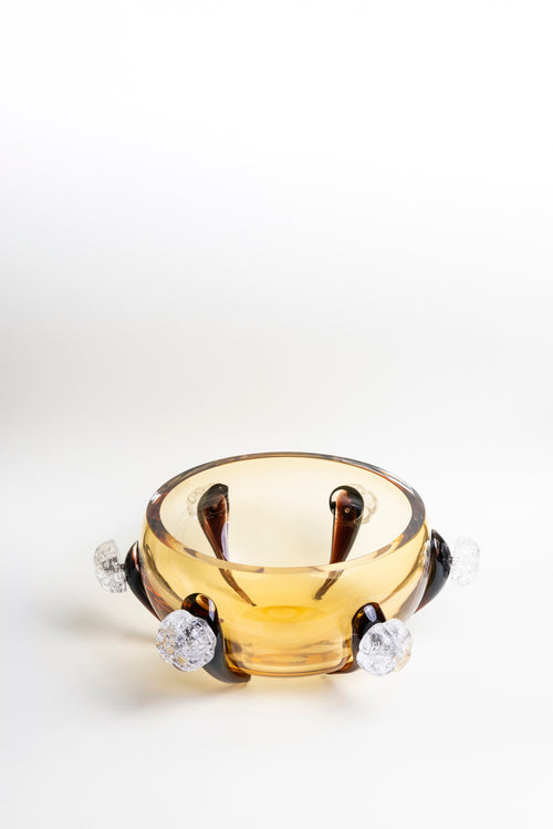 Honey Bloom Glass Bowl