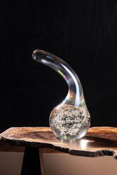 Luminous Arc Glass Vase - Small