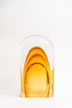 Amber Strata Layered Glass Vase