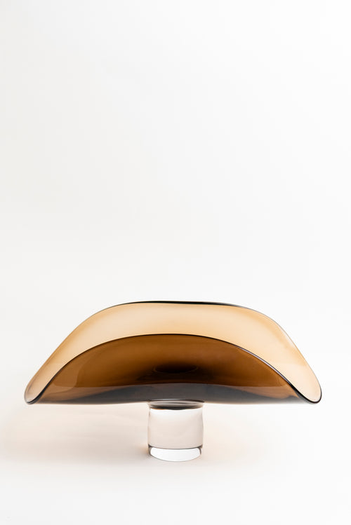 Earthwave Brown Gradient Glass Vase