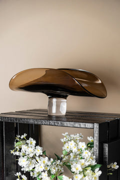 Earthwave Brown Gradient Glass Vase