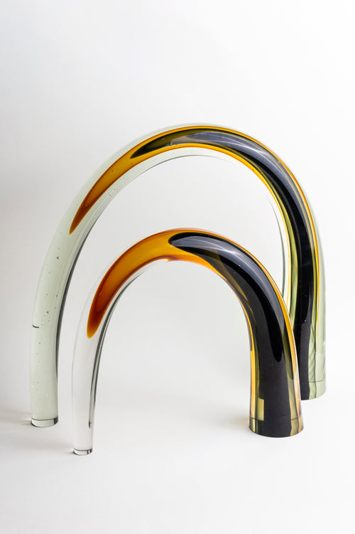 Amber Arch Glass Vase - Large