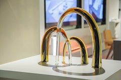 Amber Arch Glass Vase - Small