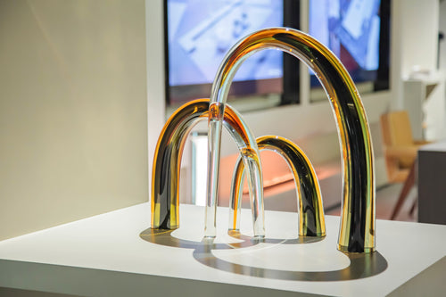 Amber Arch Glass Vase - Small