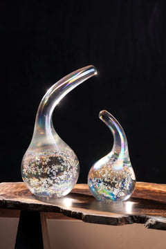 Luminous Arc Glass Vase - Large