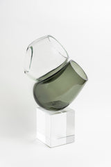 Bubble Cascade Handblown Glass Sculpture - Small