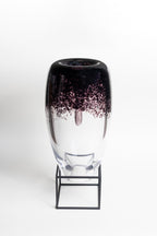 Violet Eclipse Glass Floor Vase - Large