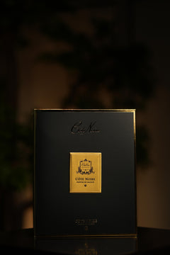 Couture Rose Buds In Black Glass Gold - Blush