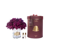 Grand Rose Bouquet - Carmine Red (Burgundy Box With Gold Badge)