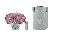 Hydrangeas & Rosebuds - Mauve