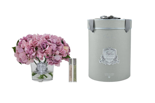 Hydrangeas & Rosebuds - Mauve