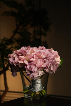 Hydrangeas & Rosebuds - Mauve