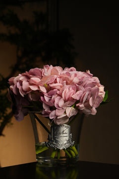 Hydrangeas & Rosebuds - Mauve