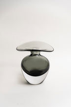 Mirror-Finish Silver Glass Vase