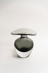 Mirror-Finish Silver Glass Vase