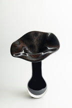Onyx Bloom Handblown Glass Vase - Large