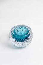 Ocean Haze Textured Glass Vase  - Small