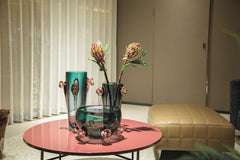 Emerald Blossom Glass Bowl