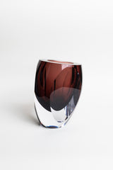 Burnt Ember Ombre Glass Vase - Large