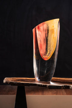 Sunflare Slant Glass Vase