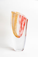 Sunflare Slant Glass Vase