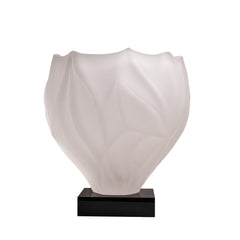 Frosted Petal Sculptural Vase