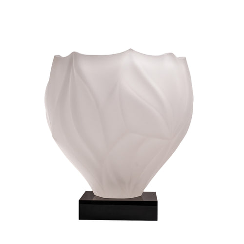 Frosted Petal Sculptural Vase