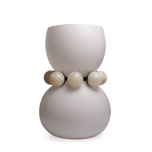 Pearl Orbit Glass Decor