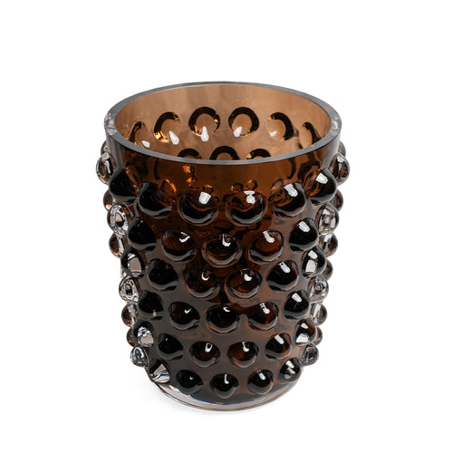 Lumière Amber Glass Vase