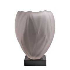 Smoky Petal Sculptural Vase