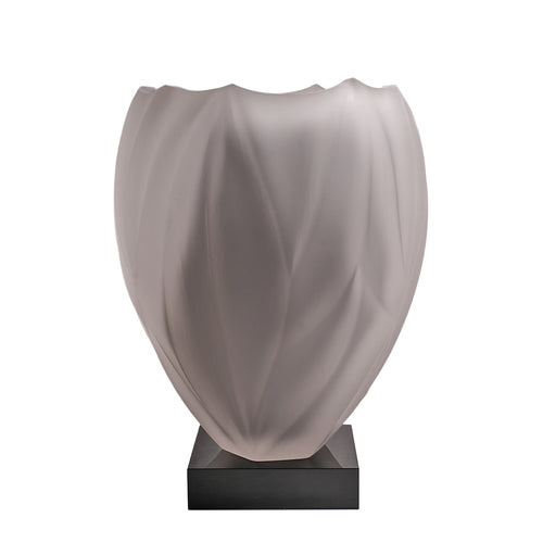 Smoky Petal Sculptural Vase
