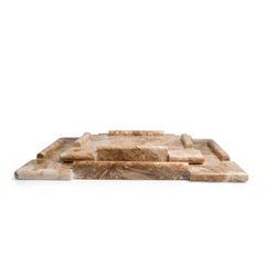 Caramel Vein Marble Tray - Large