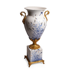 Imperial Blue Botanical Vase