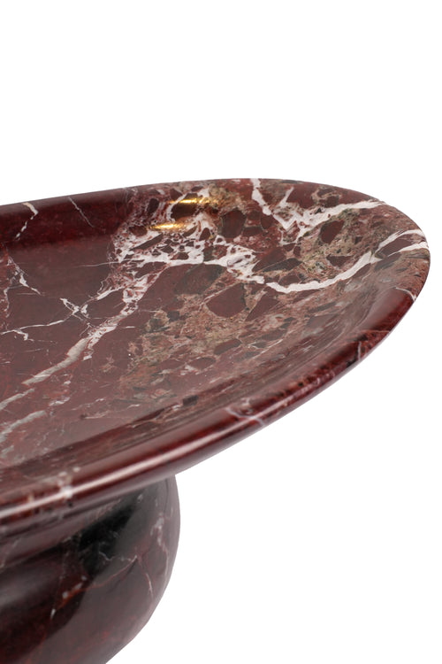 Crimson Vein Marble Centrepiece