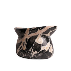 Noir Blush Sculptural Marble Bowl