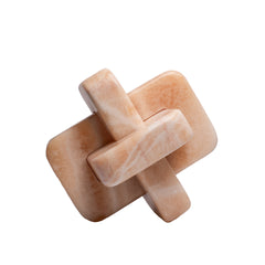 Interlock Blush Marble Sculpture