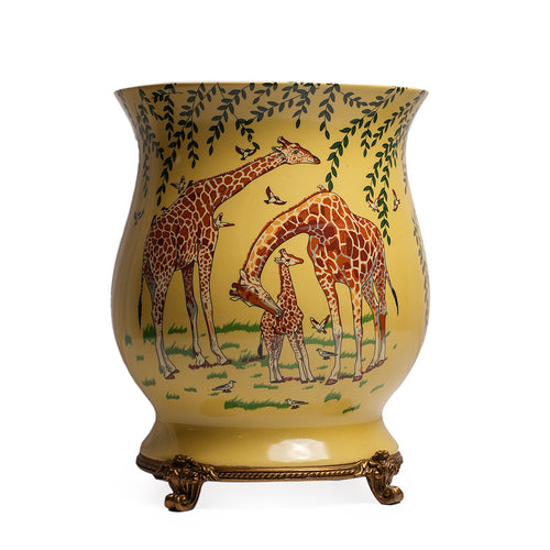 Savannah Giraffe Decorative Jar