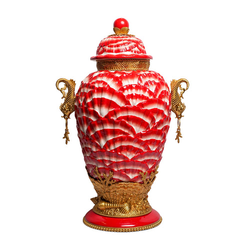 Coral Reef Porcelain Jar