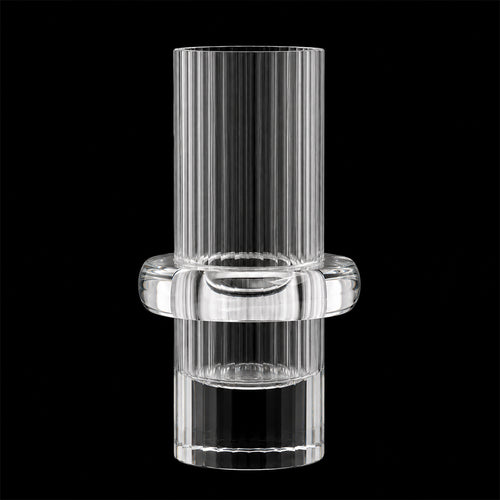 Clarity Crystal Candle Holder - Large