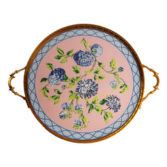 Blush Garden Gilded Serving Tray