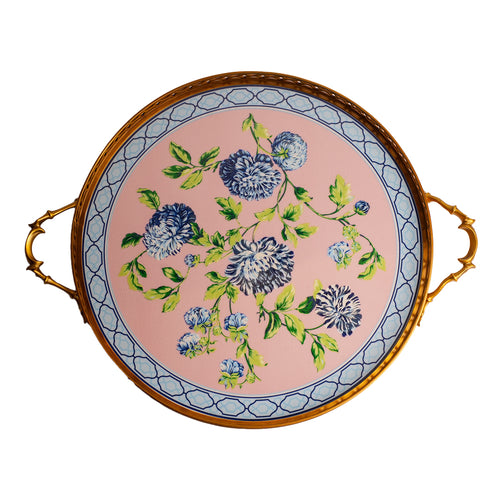 Blush Garden Gilded Serving Tray