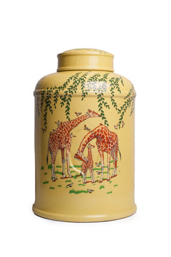 Savannah Yellow Giraffe Decor Jar - Large