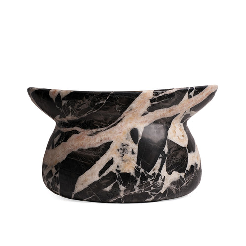 Noir Blush Sculptural Marble Bowl
