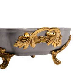 Hand-Painted Heron Heritage Serving Bowl