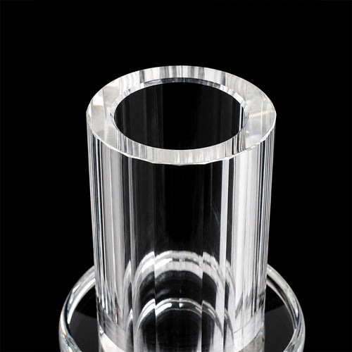 Clarity Crystal Candle Holder - Large