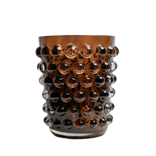 Lumière Amber Glass Vase