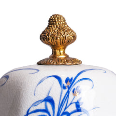 Imperial Blue Garden Decorative Jar