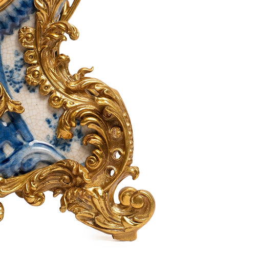 Royal Blue Heritage Table Clock