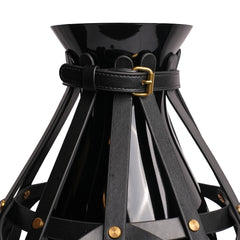 Noir Harness Sculptural Vase