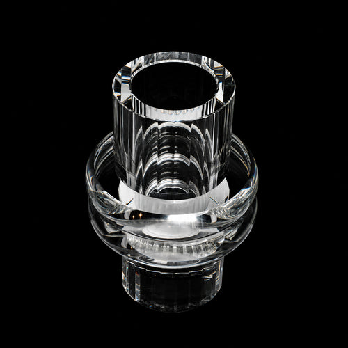 Clarity Crystal Candle Holder - Medium